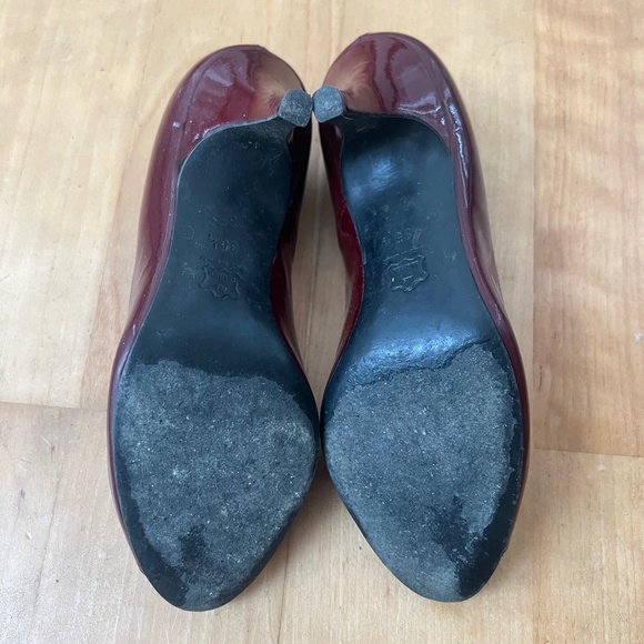 Magrit patent leather peep toe pumps - Picture 8 of 10